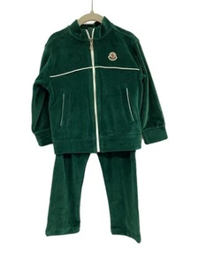 Moncler Kids Set Up Jersey 100cm Velour GRN Plain Used - Picture 1 of 9