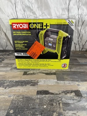 Ryobi P747 One+ 18V Doble Función Inflador/Desinflador Herramienta Inalámbrica Solo/SIN PROBAR Foto 1 de 4