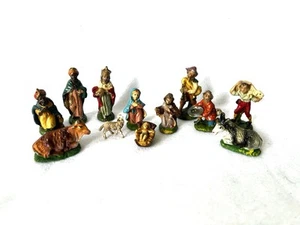 Figuras vintage italianas de pesebre de Navidad hechas en Italia 12 piezas - Imagen 1 de 24