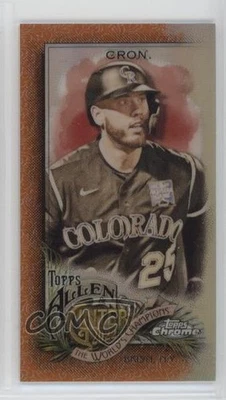 2022 Topps Allen & Ginter Chrome Mini Orange Refractor /25 CJ Cron #268 - Image 1 of 2