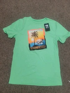 New Under Armour Boys Youth XL Extra Large Palm Tree Graphic Tee T Shirt Green - Picture 1 of 9