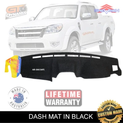 DASH MAT Ford Ranger Wildtrack with Gauges PJ-PK 6/2009-5/2012 DM1025G BLACK - image 1 of 4
