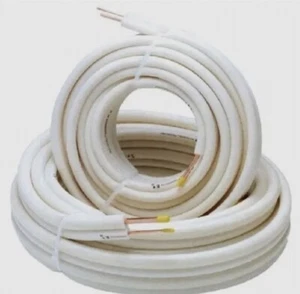 KIT METRI 15 MT TUBO ROTOLO RAME CONDIZIONAMENTO CLIMATIZZATORE 1/4" + 1/2" - Foto 1 di 1
