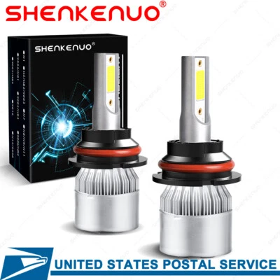 Kit de faros LED 9007 HB5 6000K blanco bombilla alta/baja SKN para Ford Taurus 1990-2007 Foto 1 de 4