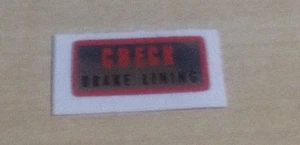"CHECK BRAKE LINING" YAMAHA XT500, YAMAHA DT125 and other Models - Picture 1 of 2