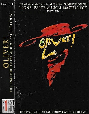 OLIVER 1994 LONDON PALLADIUM CAST CASSETTE ALBUM JONATHAN PRYCE SALLY DEXTER - Image 1 of 4