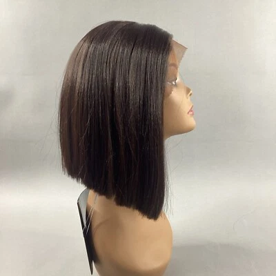 Peluca de encaje PLW-Selena corta recta #F4/30 marrón miel calidad Remi seguro para rizos Foto 1 de 4