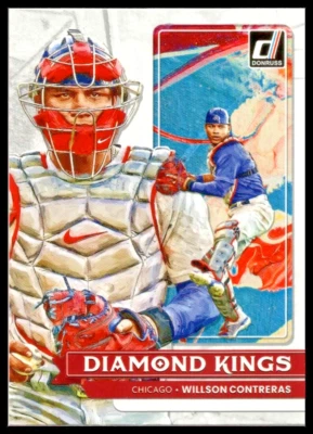 2022 DONRUSS DIAMOND KINGS #24 WILLSON CONTRERAS CHICAGO CUBS - Image 1 of 2