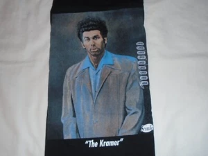 Seinfeld "The Kramer" Portrait by Ripple Junction Black Men's Small T-Shirt NEW - Picture 1 of 1