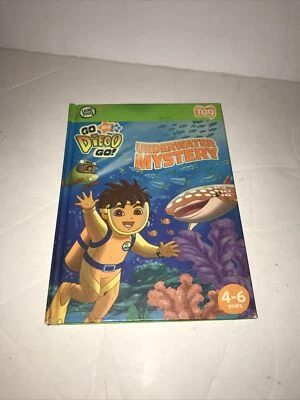 Go Diego Go! Underwater Mystery Leap Reader Tag Book Hardcover Interactive Nick - Image 1 of 4