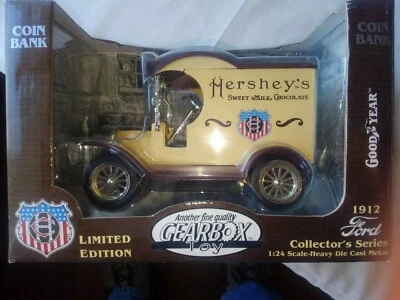 Gearbox 1912 Ford Hershey's Chocolate Truck/CAR Bank~FACTORY SEALED - Image 1 of 3