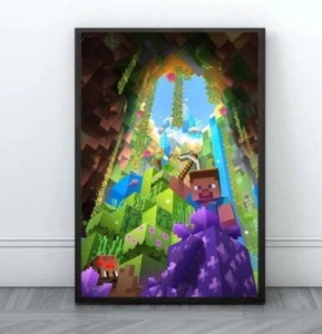 Minecraft Wall Art, Nursery Decor, Creeper, Enderman, Zombie Steve - Picture 1 of 4