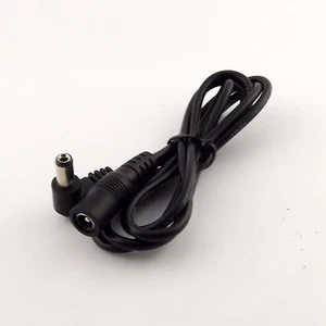 10x DC Power Plug 5.5mmx 2.1mm Male 90° Right Angle To Female Extension Cable 1m - Picture 1 of 5