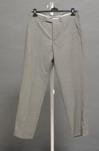 M&S Luxury Collection Pants Micro houndstooth black white wool 86cm 34/31 - Picture 1 of 8