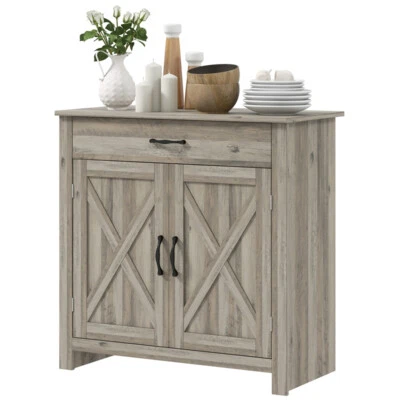 Kitchen Sideboard Coffee Bar Cabinet with An Enclosed Cabinet and A Drawer - Image 1 of 4