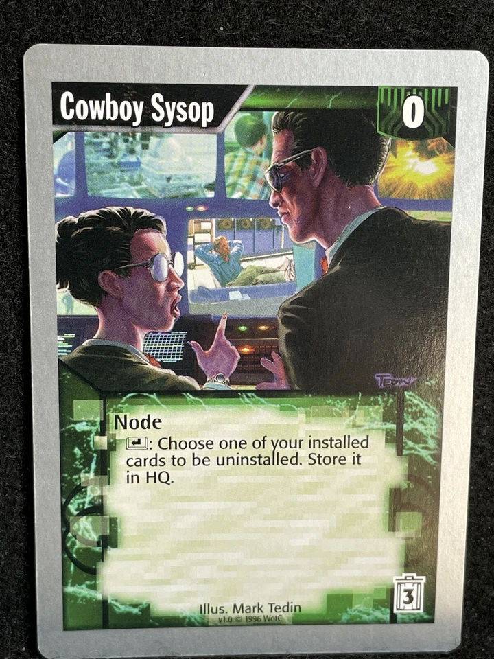 Netrunner 1996 WOTC Uncommon Node - Cowboy Sysop (FREE SHIPPING)  - Image 1 of 1