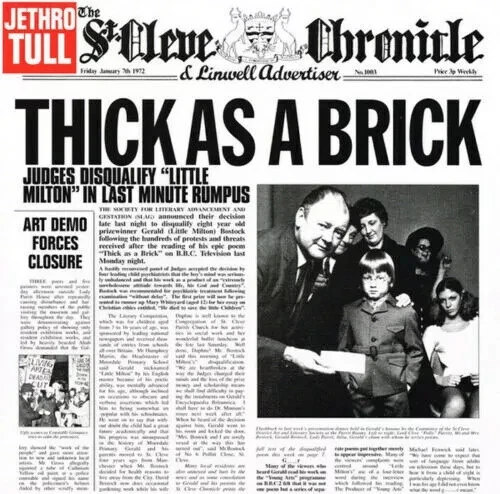 Jethro Tull - Thick As A Brick [Steven Wilson Remix] [New and Sealed] 180g LP - Image 1 of 1