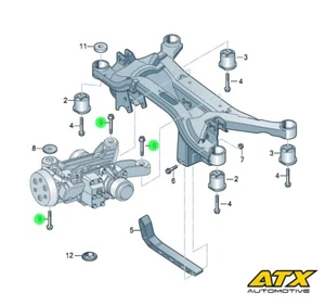 Rear Differential Mounting Bolts fits Volkswagen Golf MK5 - 4MOTION - Picture 1 of 1