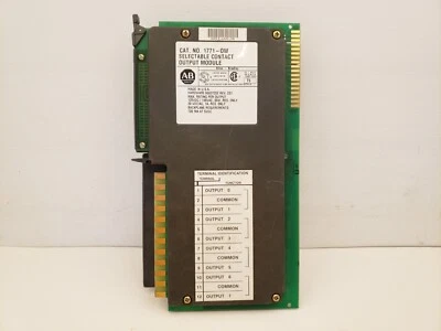 ALLEN BRADLEY 1771-OW SELECTABLE CONTACT OUTPUT MODULE, REV C01 - Image 1 of 4