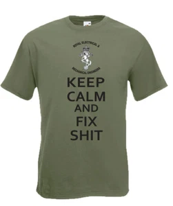 Reme 'Keep Calm and Fix Sh*t' lustig bedrucktes T-Shirt! - Bild 1 von 1