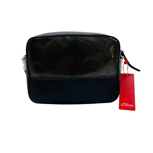 s.Oliver Women Black Transparent Eco Leather Shoulder Crossbody Bag - Picture 1 of 13
