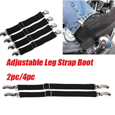 Pantalones estribo de motocicleta de EE. UU. Clips bota de pierna correas elásticas ajustables WIL Foto 1 de 4