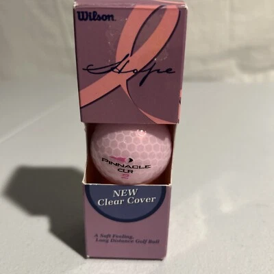 Paquete de 3 pelotas de golf Wilson Pinnacle Hope rosa púrpura suave investigación sobre el cáncer de mama Foto 1 de 4