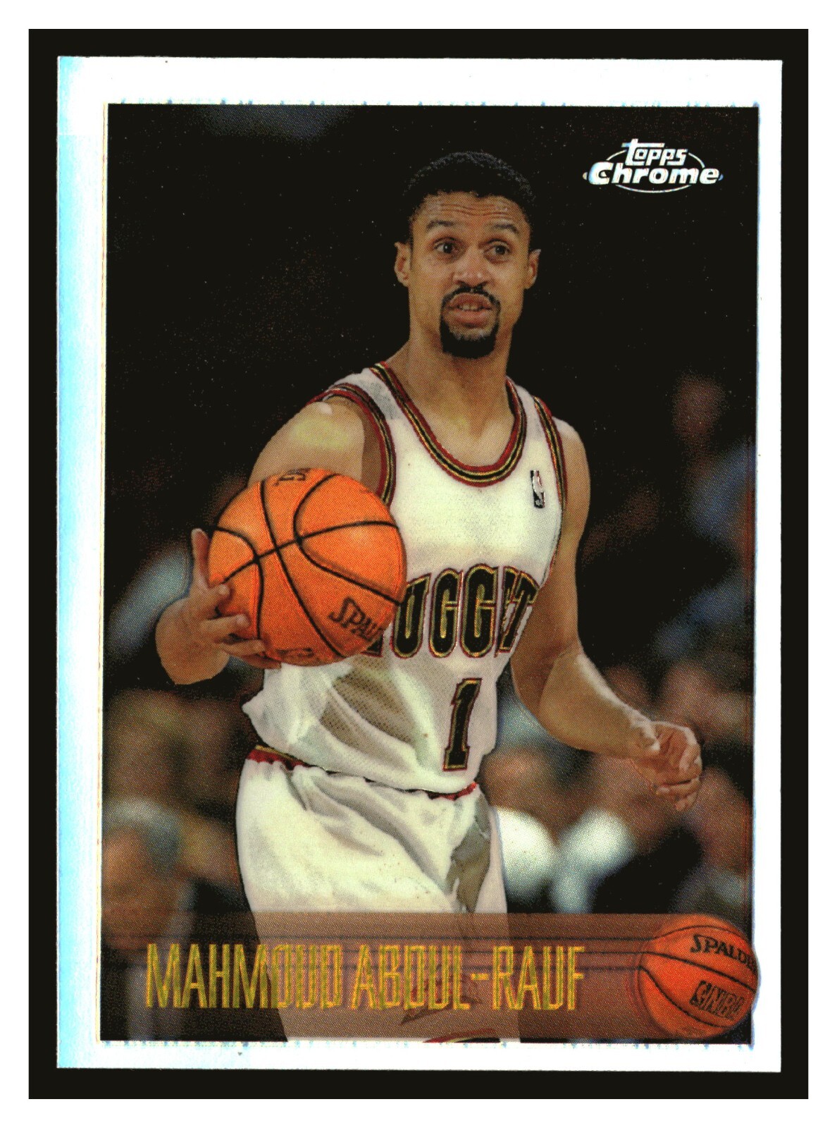 1996-97 Topps Chrome Mahmoud Abdul-Rauf Refractor #3R Nuggets