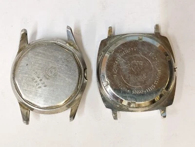 NIVADA & WEST END WATCH CO. ESTUCHE 2 PIEZAS LOTE REPUESTOS PROPÓSITO HOMBRE DE COLECCIÓN. FUNDA Foto 1 de 4