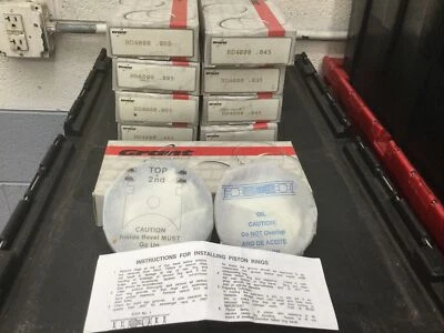 Lote a granel de anéis de pistão Ford Chevy bloco pequeno NOS Grant Race 4,00 furo fabricado nos EUA - Imagem 1 de 4