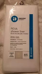 IDESIGN 72 pollici X 72 pollici Fodera per tenda doccia Frost Peva nuova - Foto 1 di 3