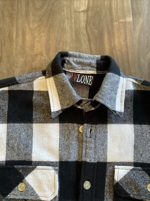 VLONE Flannel Black And White Plaid Size Small - Image 1 of 4
