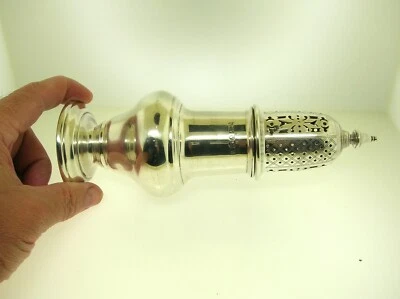 MAPPIN & WEBB ANTIGUO AGITADOR/MUFFINEER DE PLATA ESTERLINA 8" DE ALTO 230,4 GRAMOS - B/O Foto 1 de 4
