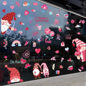 Valentines Day Window Clings for Glass, 9 Sheets Valentine'S Day Double-Sided Wi - Picture 1 of 12
