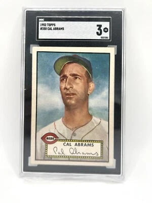 1952 Topps Cal Abrams #350 - SGC 3 - Image 1 of 2