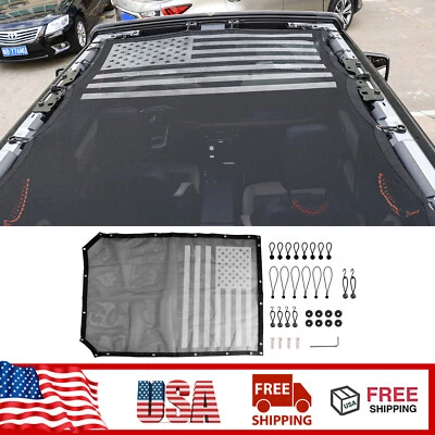 SunShade Bikini Top Cover Sunroofs UV Protection Net For 2021+ Ford Bronco Black Foto 1 de 4