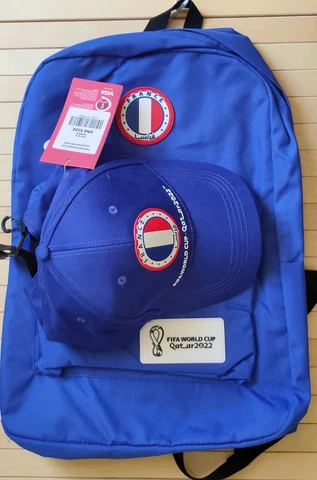 FIFA World Cup Qatar 2022 France Cap & Backpack (20.5 L) Set Cover