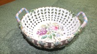 Antique Meissen Pierced Basket