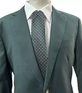ABITO UOMO MADE IN ITALY VERDE SCURO FRESCO LANA 44 46 48 50 52 54 56 58 ESTIVO - Imagen 1 de 13