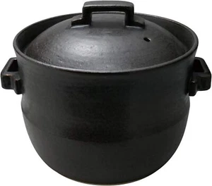 Suzuki Banko ware Double Lidded Rice Pot Donabe Clay Earthenware 4 cups 2300ml - Picture 1 of 4
