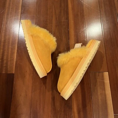 Sandalia Ugg Funkette Niños Slide Papaya Naranja Juvenil Talla 4 Foto 1 de 4