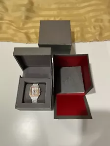 Michele Deco Weiß Keramik Roségold Chronograph 0,60CT 108 Diamanten Damenuhr - Bild 1 von 11