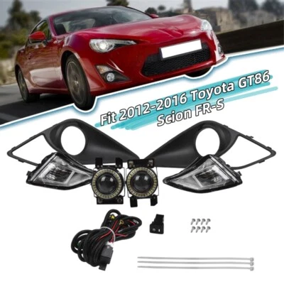 For 2012-2016 Toyota GT86 Scion FR-S LED Projector Fog Lights Lamps w/Wiring Set - Image 1 of 4