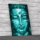 Lord Buddha Teal Canvas Print Large Picture Wall Art