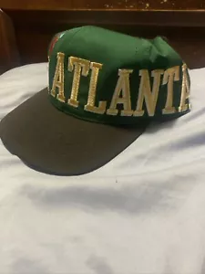 Vintage 1996 Atlanta Olympics Snapback Cap Hat Eastport Big Atlanta In Front - Picture 1 of 5