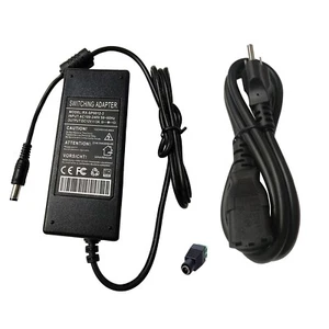 Adaptador de alimentación de CC 12V 3 amperios, 2,1 mmx5,5 mm, enchufe de pared, cable de 4 pies para seguridad de CCTV - Imagen 1 de 4