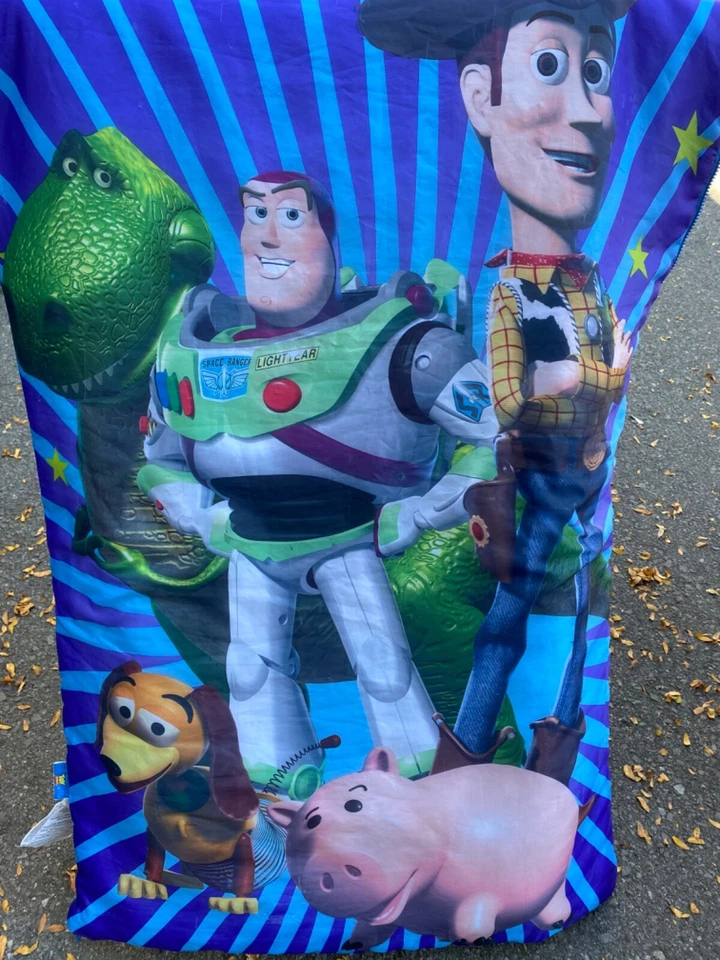 De colección Años 90 Disney Toy Story Woody Buzz Niños Solteros 30" X 57" Dormir Foto 1 de 1