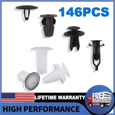 Juego de 146 piezas de clips de retención de carrocería para capó de puerta de guardabarros para Toyota LEXUS. Foto 1 de 4