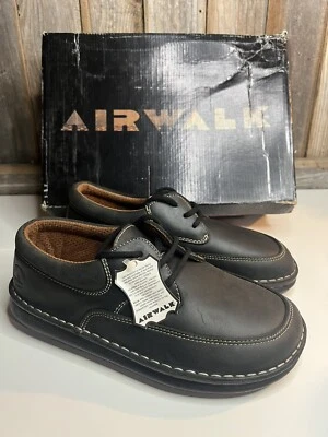 AIRWALK De Colección NOS Años 90 Y2K Negro Grueso Plataforma Botas Taco Retro Talla 7.5 Para Hombres Foto 1 de 4