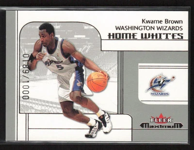 Kwame Brown 2001 - 02 Fleer 最大 #183 /1000 华盛顿奇才队 — 第 1/2 张图片
